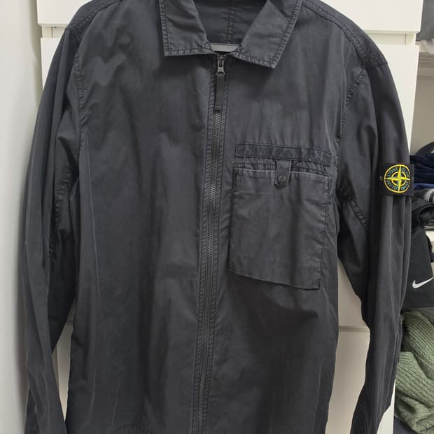 스톤아일랜드 수피마 코튼 셔츠 블랙L