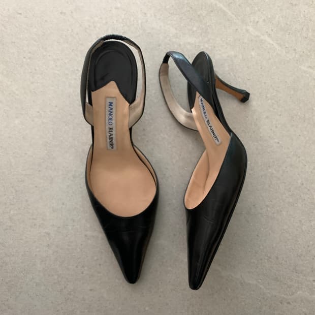 마놀로 블라닉 슬링백 펌프스 37.5