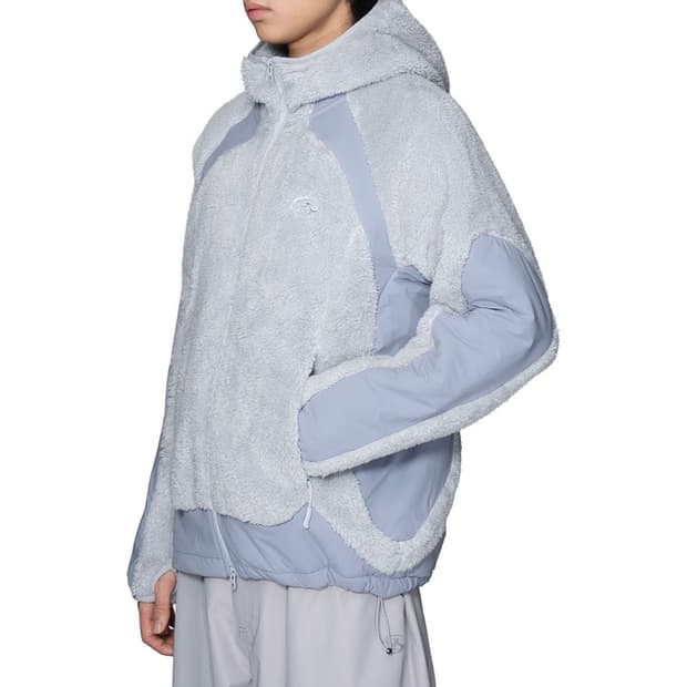 산산기어 플리스 후디드자켓 라이트그레이 1size