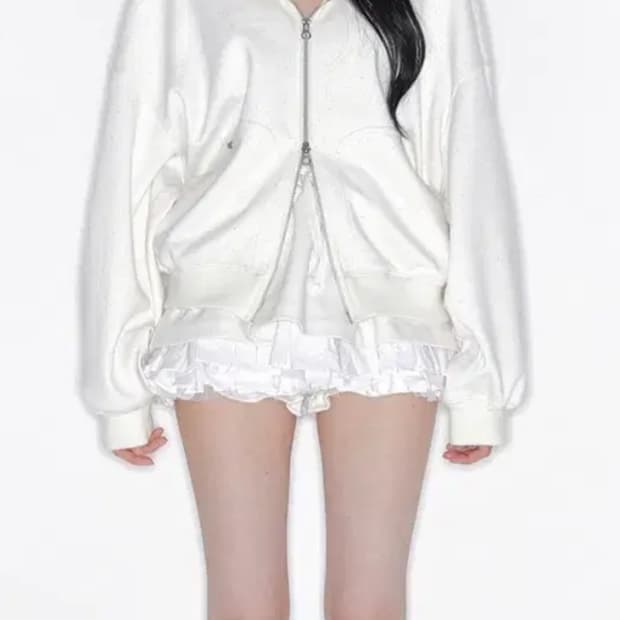 새상품) 바배) 더티스 트윙클 부케 레이어드 스커트 아이보리