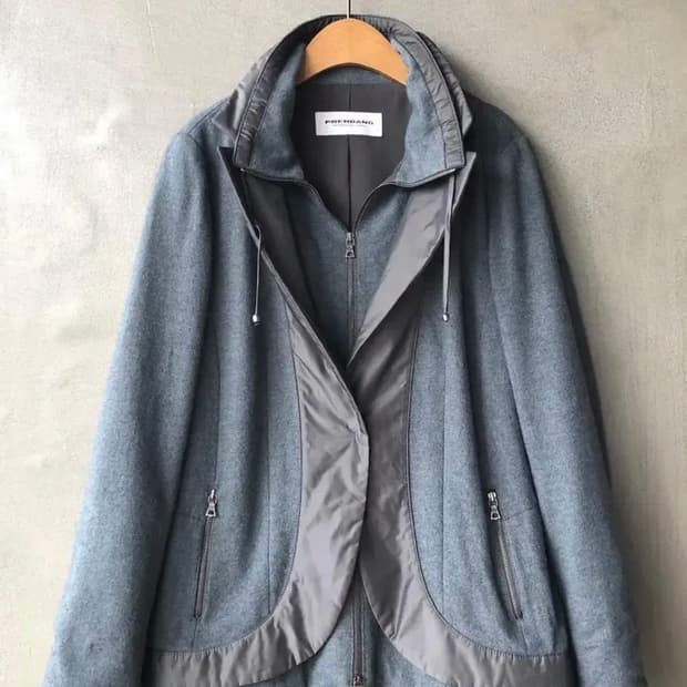 쁘렝땅 울 레이어드 자켓 점퍼