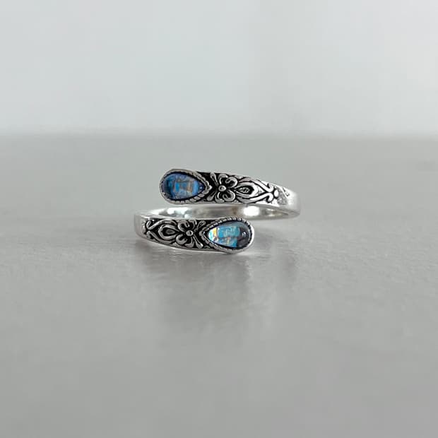 보헤미안 문스톤 반지