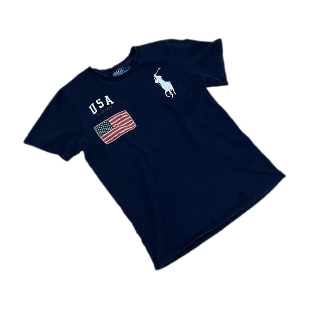 폴로 랄프로렌 네이비 성조기 빅포니 티셔츠