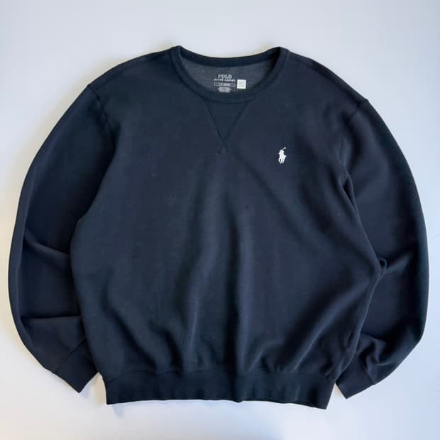 Polo  폴로 랄프로렌 자수 네이비 맨투맨 