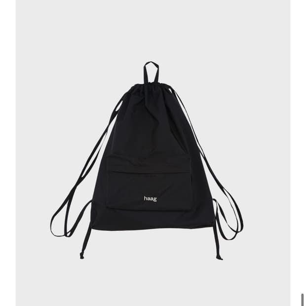 haag 헤이그 스트링 백팩 블랙