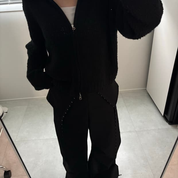 추천) 블랙 후크 와이드 팬츠