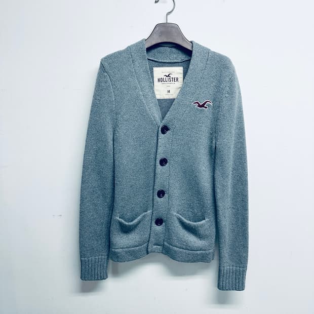 홀리스터 (Hollister) 갈매기 자수 니트 가디건 (여성 M)