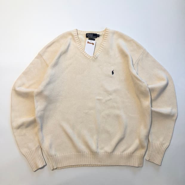 폴로랄프로렌 화이트 니트