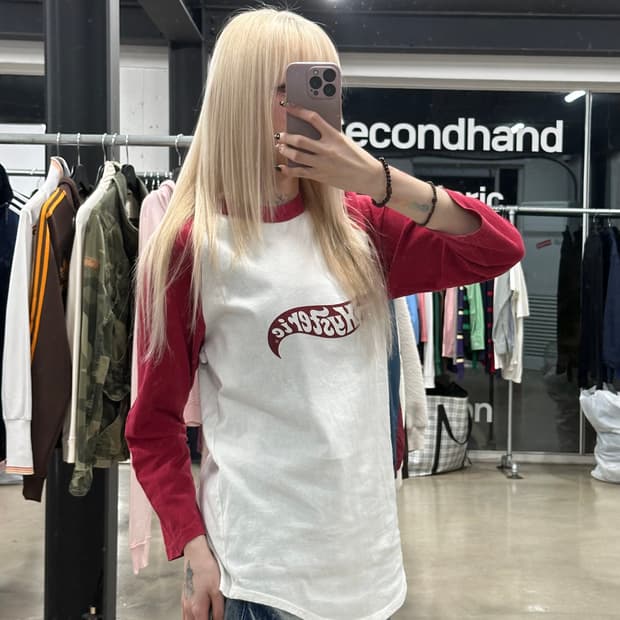 히스테릭 글래머 핫 휠 레글런 긴팔 슬리브