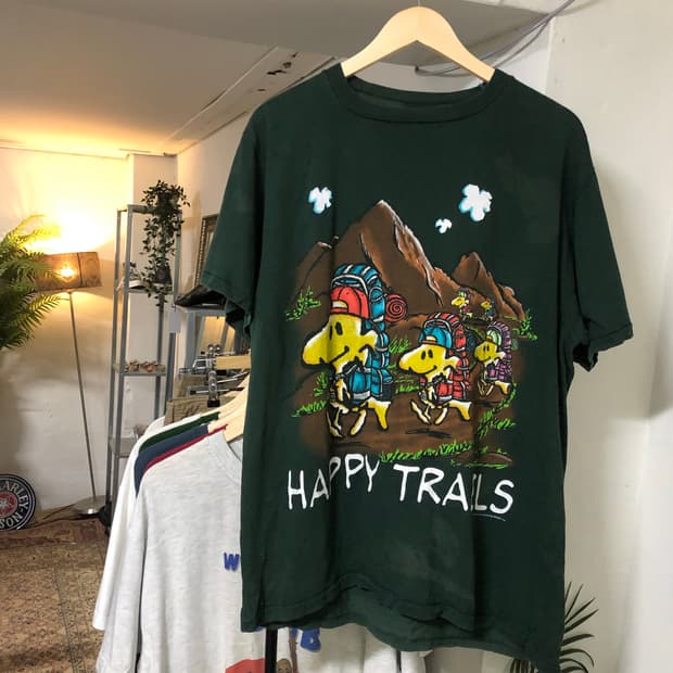 Vintage Peanuts green T-shirts