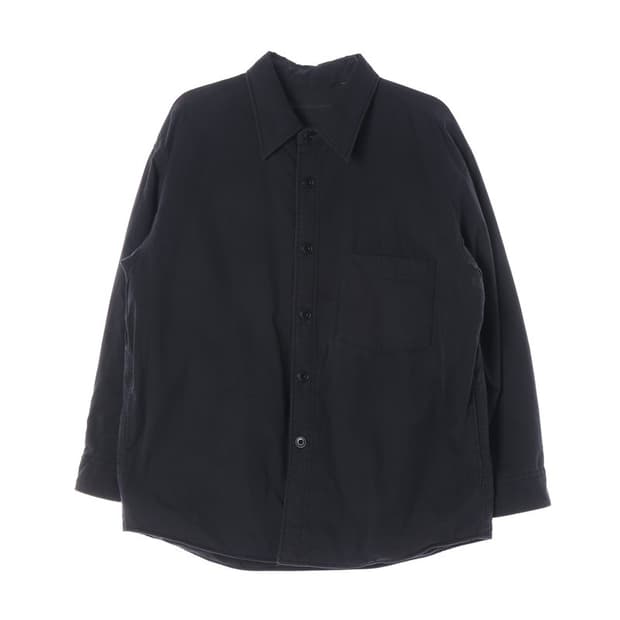 유니클로 미니멀 블랙 패딩 셔츠 자켓