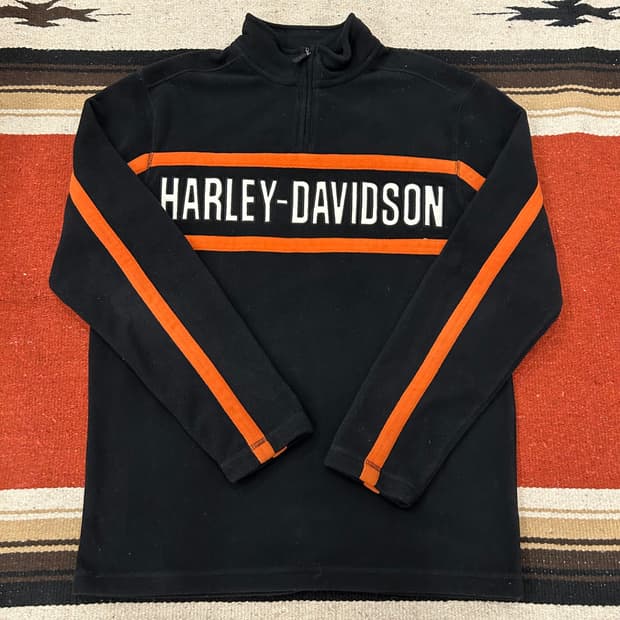 할리데이비슨 하프집업 후리스