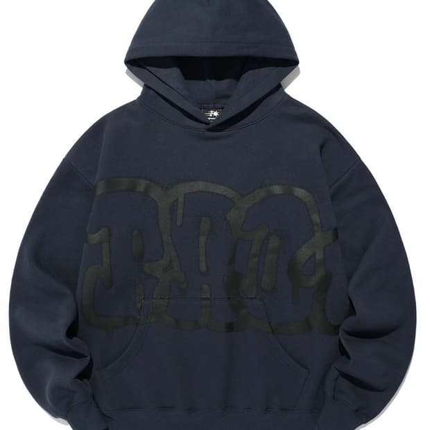 새상품 나이스고스트클럽 네이비 후드티 bad 그래피티 s사이즈