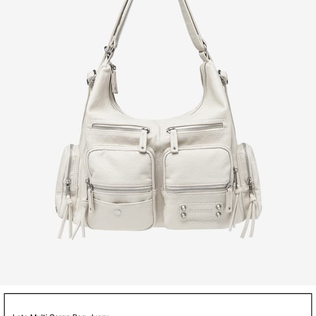 블랙퍼플 레토 멀티포켓백 아이보리