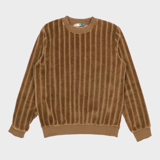 MSGM 벨루어 스트라이프 스웻셔츠