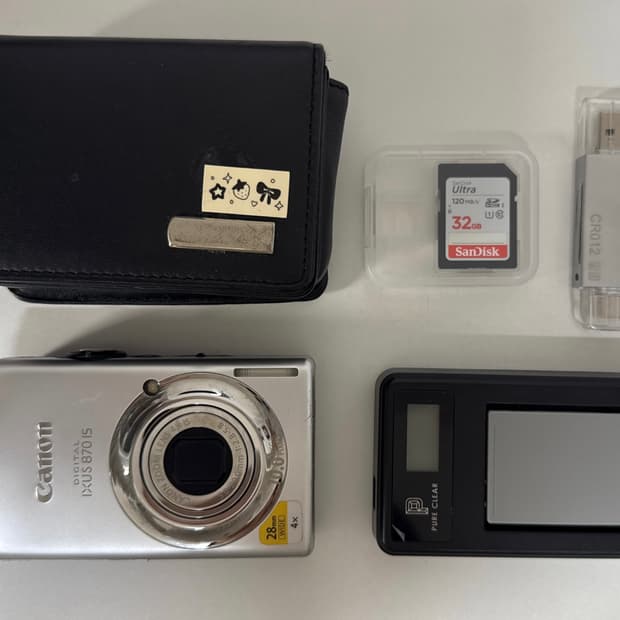 캐논 ixus 익서스 870 IS 디카 + 32GB 메모리 풀구성