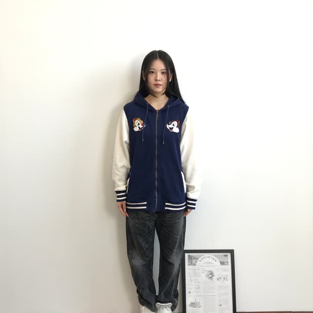 Disney Chip Dale Varsity zip Hoodie