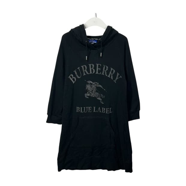 [BURBERRY] 버버리 블루라벨 로고 프린팅 니트 후드슬리브