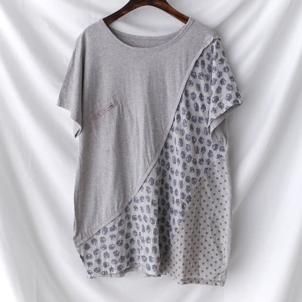 dot flower patch half T