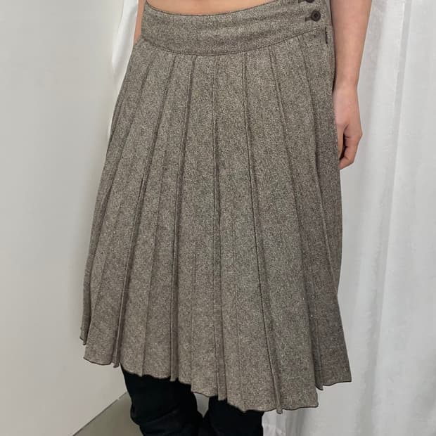 vintage 플리츠 스커트