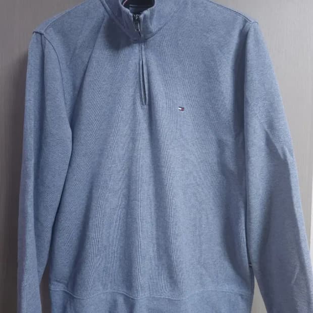 타미힐피거 하프집업 맨투맨, M