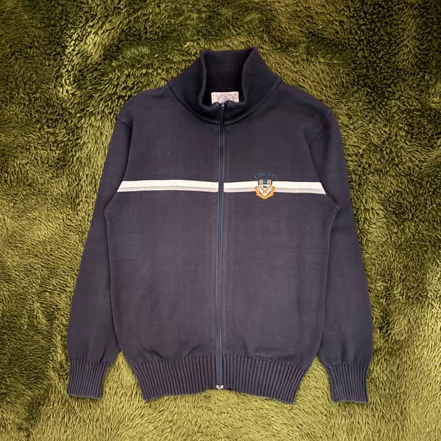 J.Press 제이프레스 Made in Japan 하이넥 니트 집업