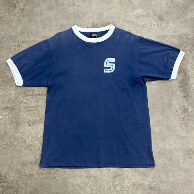 90s Stussy Sports 02 Ringer T-Shirt Made