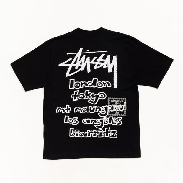 새상품) 스투시 x always 월드투어 티셔츠 s
