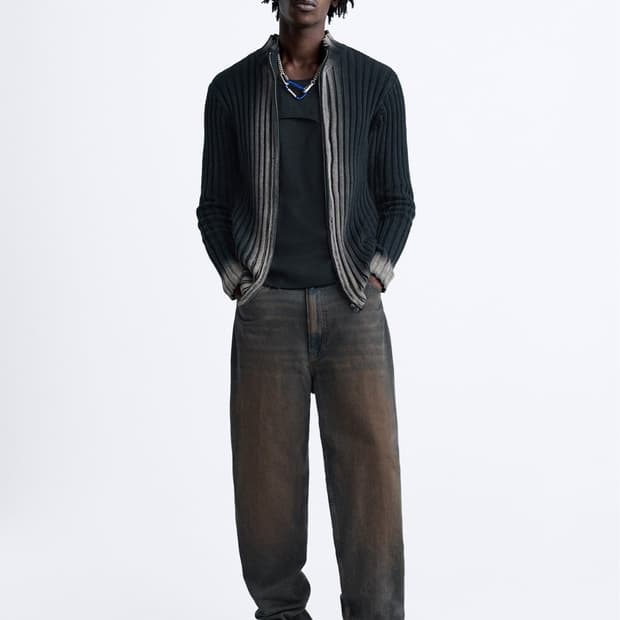 [S급] 자라 페이디드 집업 가디건 ZARA Faded Zip-Up Ca