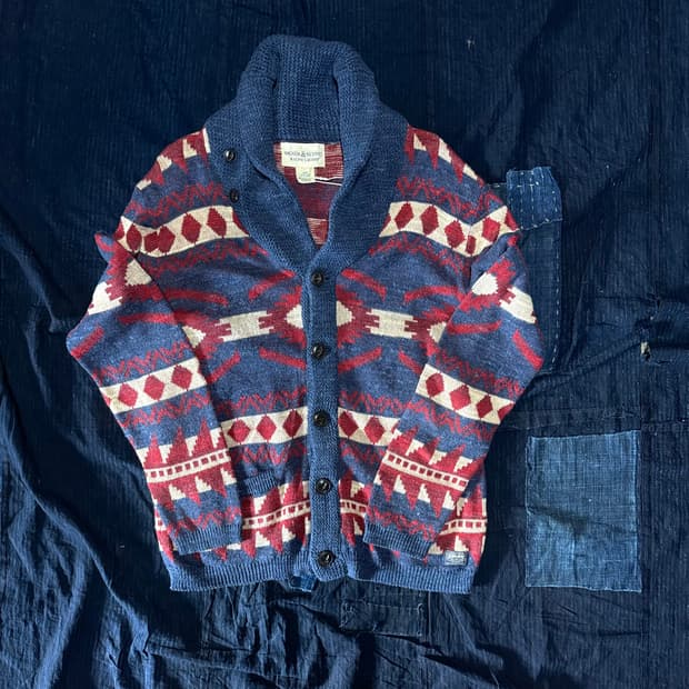 데님앤서플라이 치마요 패턴 숄카라 가디건 M