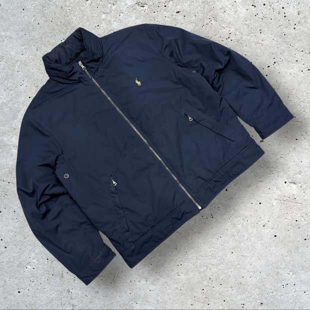 [XL] 폴로 랄프로렌 폴리쉘 기모안감 네이비 블루종 자켓 B638