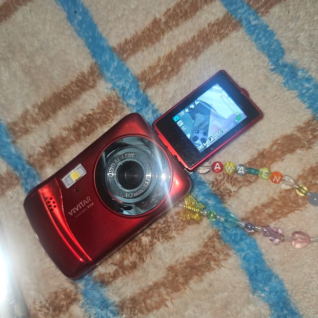 vivitar 빈티지 스냅 스크린 카메라 - 레드 (건전지 AAA형)