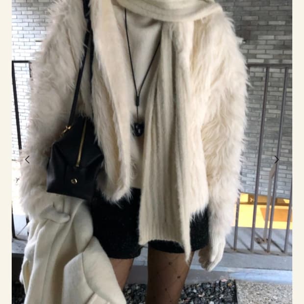 714center 예티 퍼 가디건