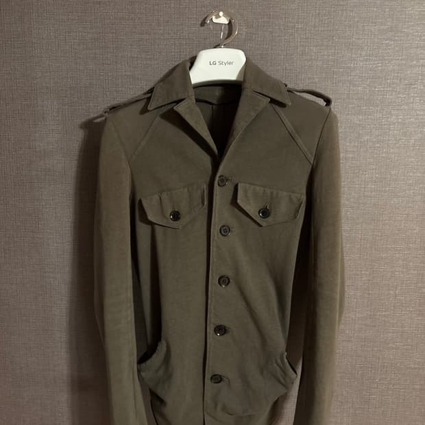 Y's 요지 야마모토 카키색 가디건 자켓 