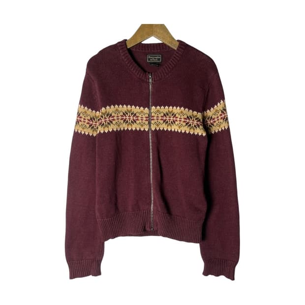 [A&F] 아베크롬비 페어아일 집업 니트 가디건