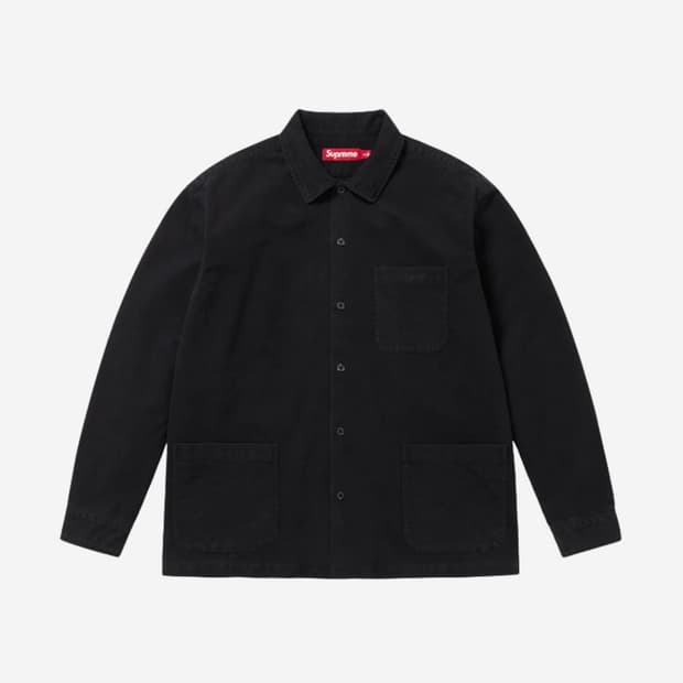 [xl] 슈프림 25fw 플란넬 파자마 셔츠 블랙