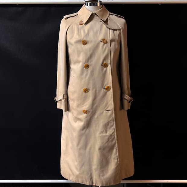 80s 아쿠아스큐텀 Aqua5 트랜치 코트 Made in England 