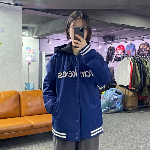 MLB 양키스 빅로고 후디 바시티 B3467