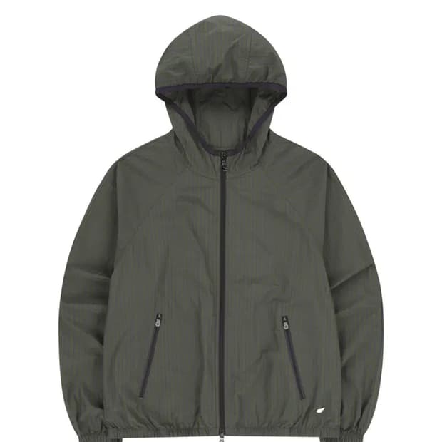 코이세이오 체크 윈드브레이커 머드 카키