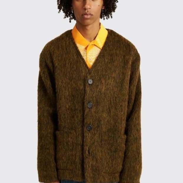 아워레가시 모헤어 가디건 올리브 46