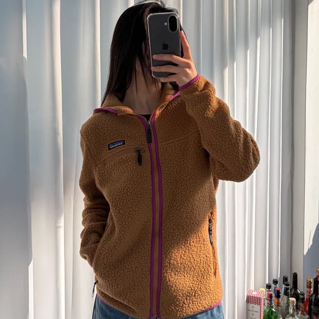 [S]파타고니아 우먼스 레트로 파일 플리스 후드 자켓