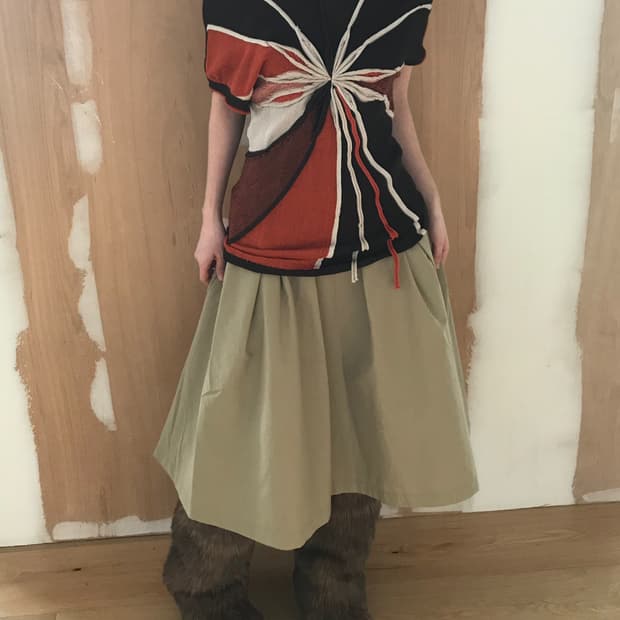 vintage Ray BEAMS beige skirt