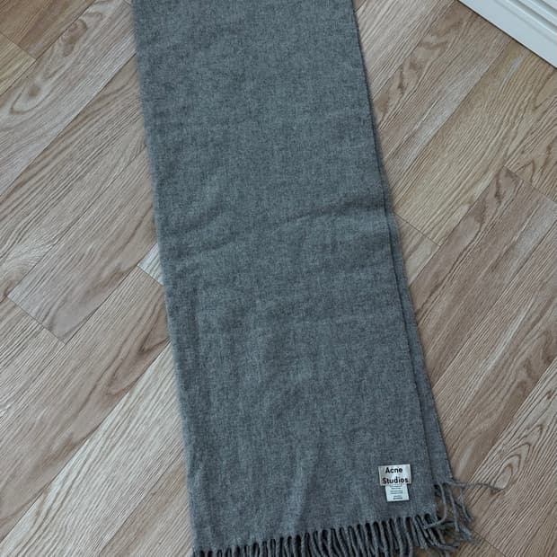 Acne Studios Grey Wool Scarf