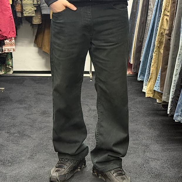 리바이스 512 세미 와이드 팬츠 바지 32 블랙 워크 화이트탭 빈티지