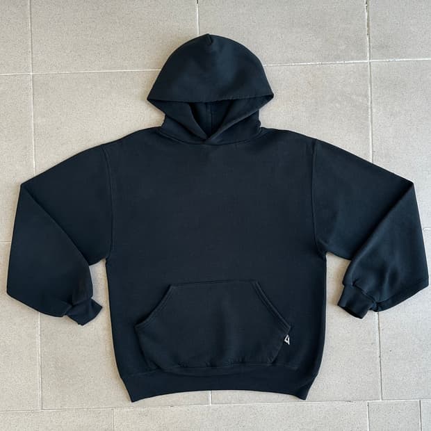 90s 빈티지 러셀 후드 블랙 M USA