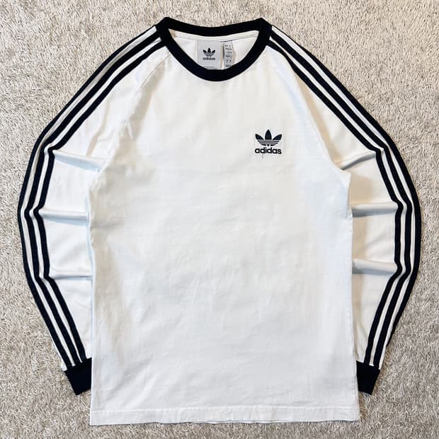 아디다스 ADIDAS 파이어버드 스포티 사이드라인 롱슬리브 화이트