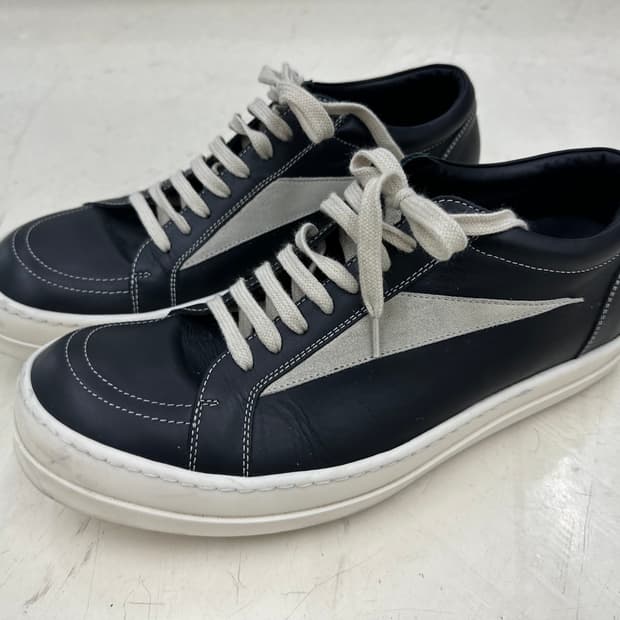 릭오웬스 룩소르 빈티지 스니커즈 블랙 밀크 43