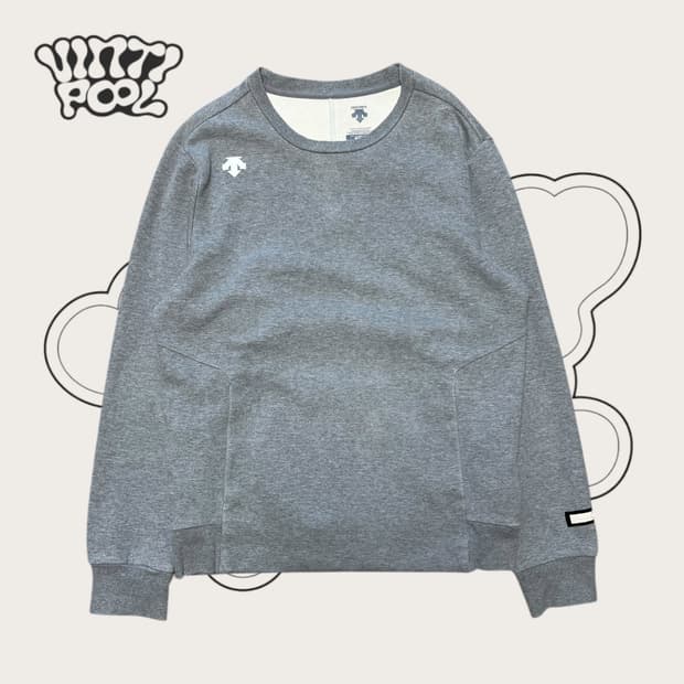 데상트 맨투맨 M 그레이