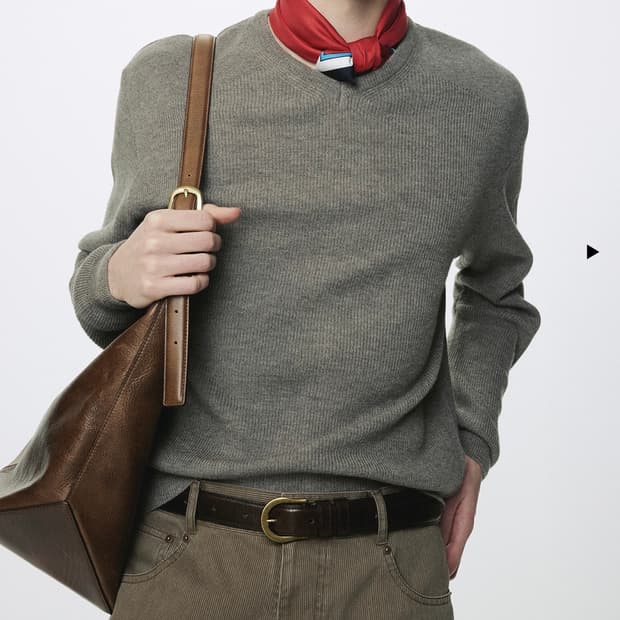 토니웩 빈티지 레더 버클 벨트