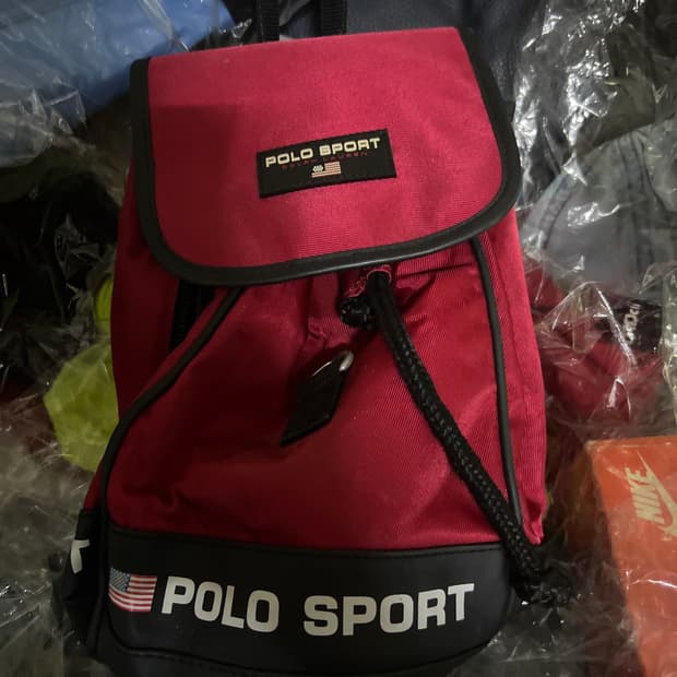 90s 폴로스포츠 팩백 빨검
